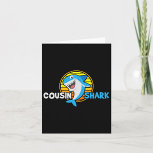 Cousin Gift Shark Lover Karte