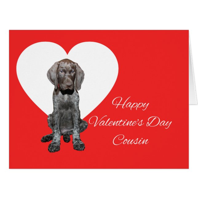 Cousin Glossy Grizzy Valentine Puppy Liebe (Vorderseite (Horizontal))