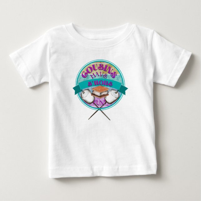 Cousin haben mehr Spaß Baby T-shirt (Vorderseite)