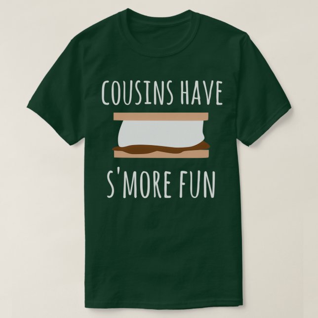 Cousin haben mehr Spaß beim Cousin Camping Design T-Shirt (Design vorne)