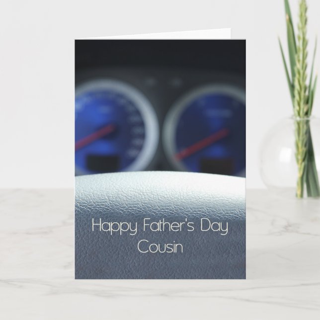 Cousin Happy Vatertag Karte (Vorderseite)