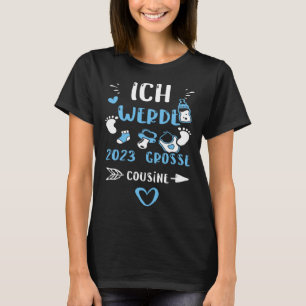 Cousin Ich Werde 2023 Große Cousine Baby Boy T-Shirt
