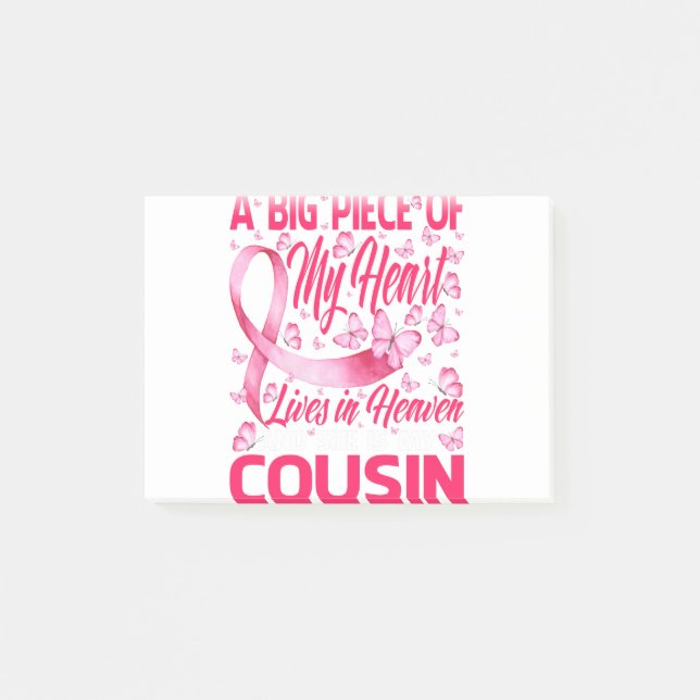Cousin im Himmelbett Phantastischer Brustkrebs Post-it Klebezettel (Vorderseite)