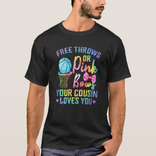 Cousin-Lieben mit freien oder rosafarbenen Bögen, T-Shirt