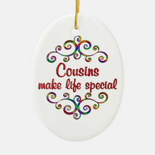 Cousin machen lebenswichtig keramik ornament