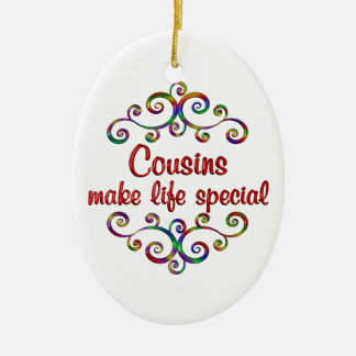 Cousin machen lebenswichtig keramik ornament