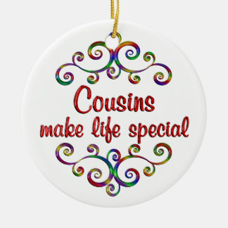 Cousin machen lebenswichtig keramik ornament