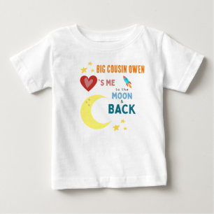 Cousin m'aime à la lune et au dos Baby T-Shirt