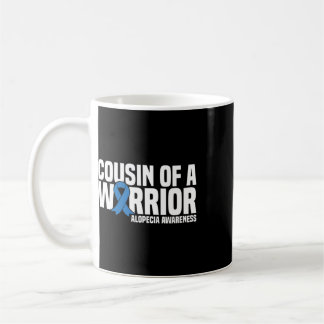 Cousin Of A Warrior Blaues Band Alopecia-Bewusstse Kaffeetasse