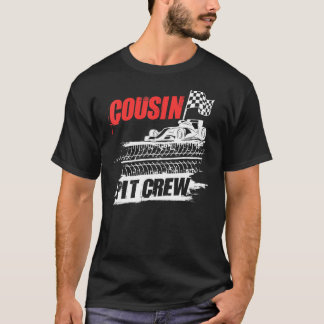 Cousin Pit Crew Car Racing Checkered Flag Racer Ma T-Shirt