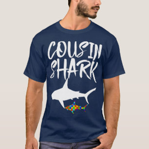 Cousin Shark T-Shirt's Funny Women Haie T-Shirt Co