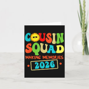 Cousin Squad Crew 2026 Erinnerungen Familie Karte