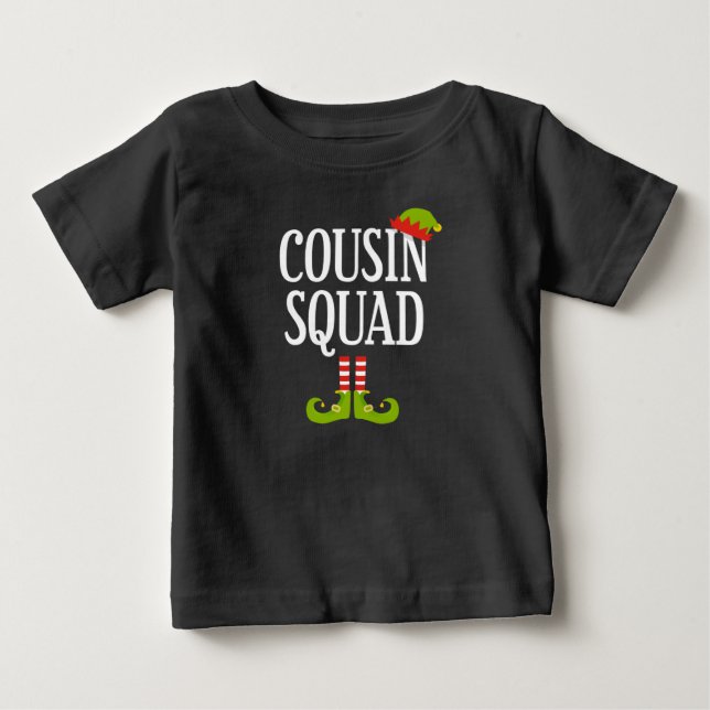 Cousin Squad: Weihnachten Baby T-shirt (Vorderseite)