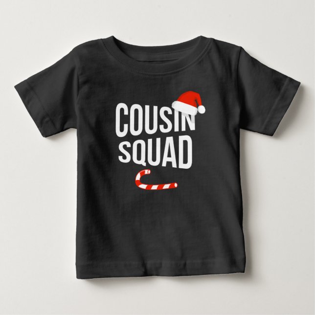 Cousin Squad: Weihnachten Baby T-shirt (Vorderseite)