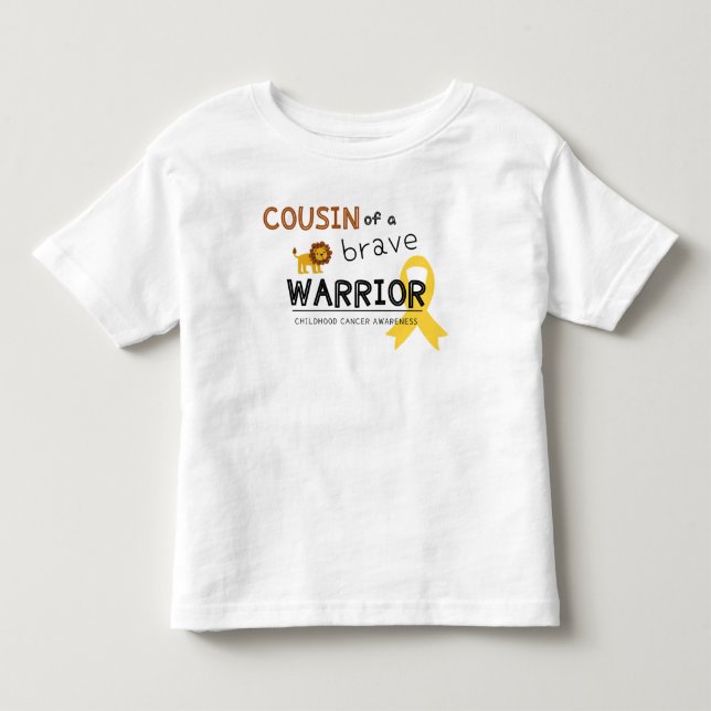 Cousin tapfere Krieger Krebs Löwe Kleinkind T - Sh Kleinkind T-shirt (Vorderseite)
