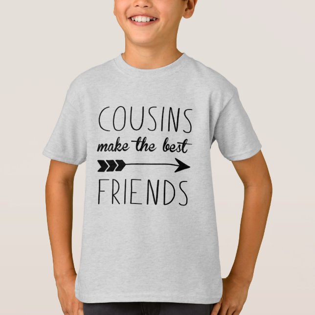 Cousin treffen die besten Freunde T - Shirt (Vorderseite)