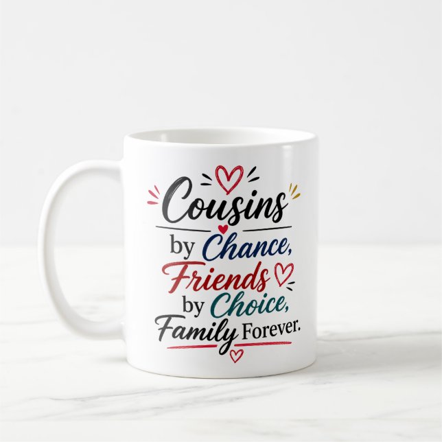 Cousin-Würdigungszitat - Danke  Kaffeetasse (Links)
