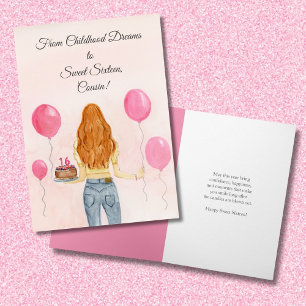 Cousine Sweet Sixteen Mädchen Jeans Karte