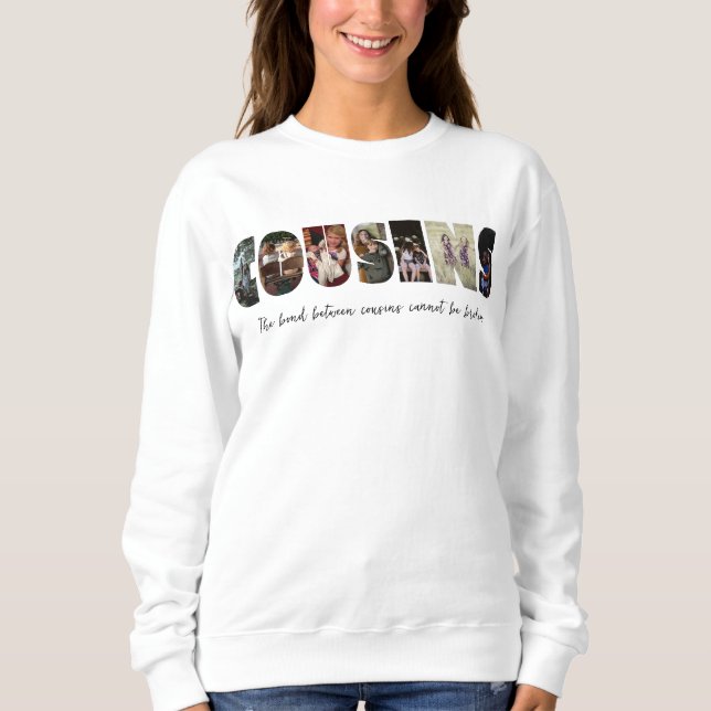 Cousins Foto Collage Sweatshirt (Vorderseite)