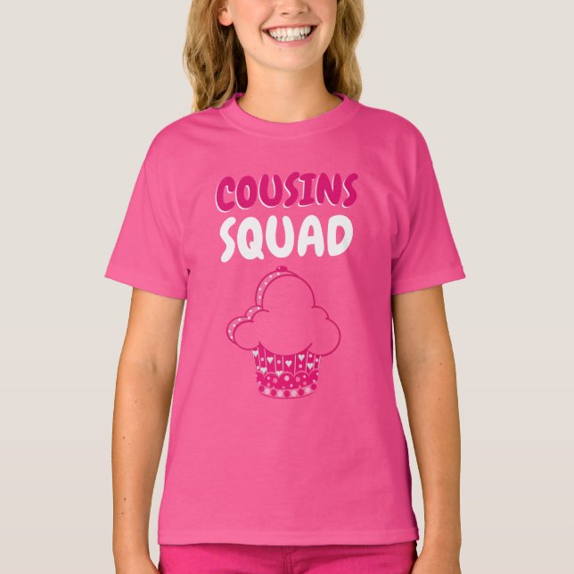 Cousins Girls' Hanes TAGLESS® T - Shirt (Vorderseite)