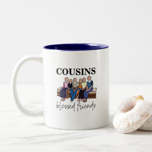 Cousins Selige Freunde Wiedersehen Zweifarbige Tasse