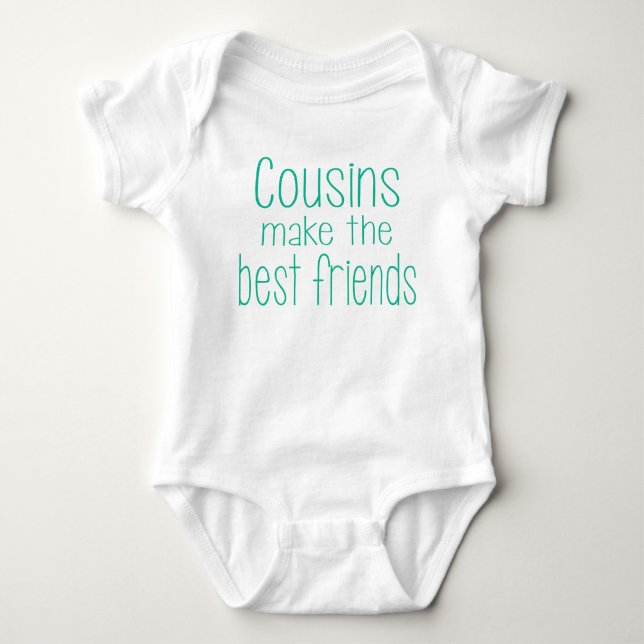 Cousins stellen die besten Freunde Baby Strampler (Vorderseite)