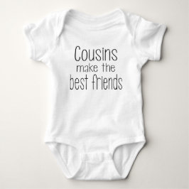 Cousins stellen die besten Freunde Baby Strampler