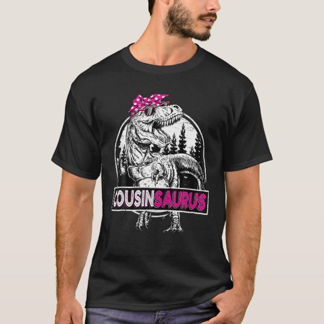Cousinsaurus T Rex Dinosaur Cousin Saurus Matching T-Shirt (Vorderseite)