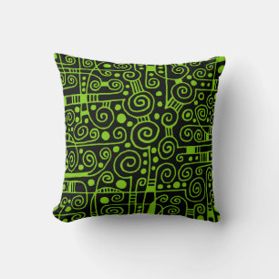 Coussin 040512 - Martian Green sur Noir