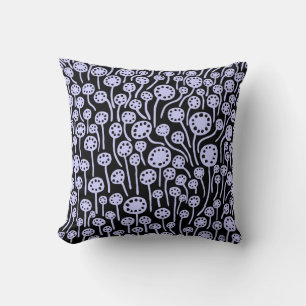 Coussin 090512 - Bleu poudre sur noir