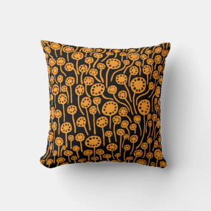 Coussin 090512 - Orange-clair sur le noir