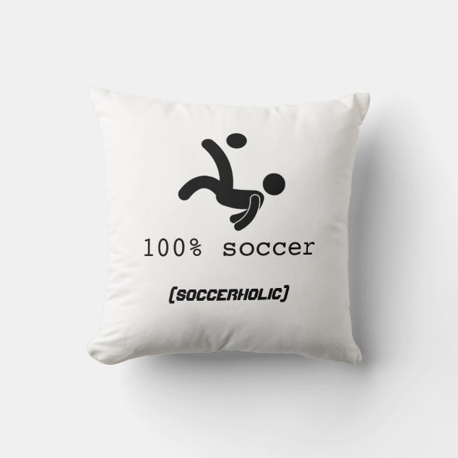 Coussin 100% du football 16x16 (Recto)