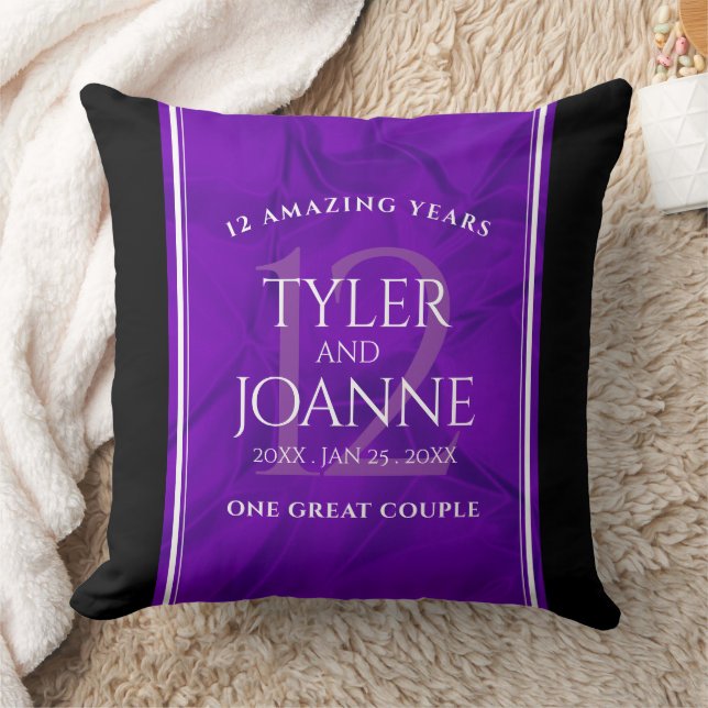 Coussin 12ème anniversaire de la Mariage de soie (Couverture)
