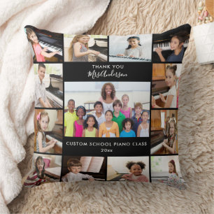 Coussin 13 Photo Collage Music Enseignant Cadeau Personnal