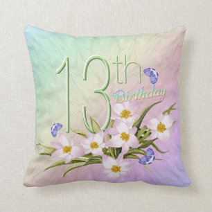 Coussin 13ème Arcs-en-ciel et fleurs sauvages