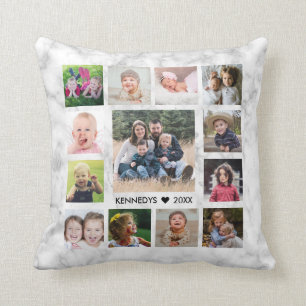 Coussin 14 Collage de photos de famille Créez votre propr