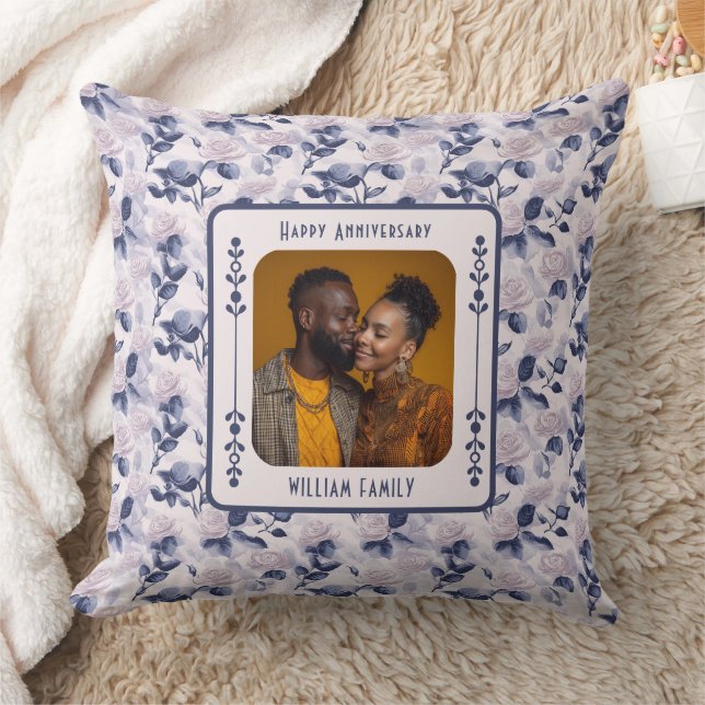 Coussin 15Th Anniversary Gift Throw Pillow (Couverture)