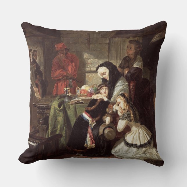 Coussin 1753-93) finales de Marie-Antoinette (adieu vers (Recto)