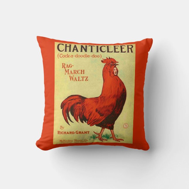 Coussin 1910 Partition Chanticleer (Recto)