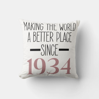 Coussin 1934 Cadeaux D'Anniversaire De 90 Ans Pour Femmes