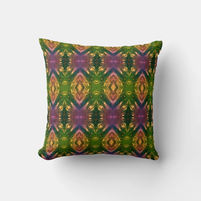 Coussin 1970's Style Retro Throw Pillow (Recto)