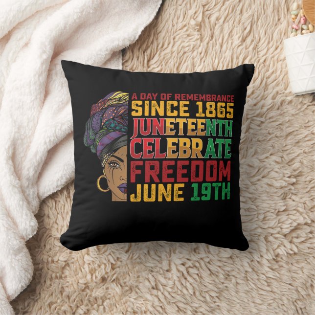 Coussin 19 Juin Journée De Souvenir Liberté Noire (Couverture)