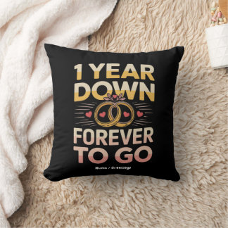 Coussin 1 an de retard pour toujours aller 1er anniversair