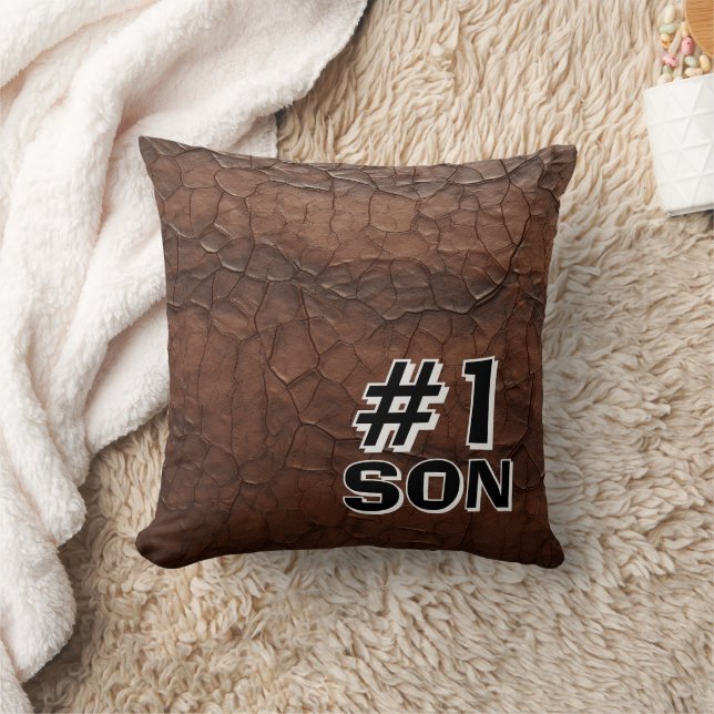 Coussin #1 Son cuir aspect cuir (Couverture)