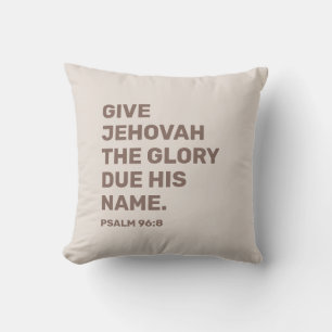 Coussin 2025 Année Texte Psaume 96:8   JW