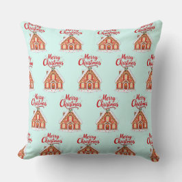 Coussin 2026 Christmas House Throw Pillow 20x20
