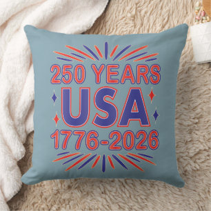 Coussin 250 ans USA Semiquinentenaire 1776-2026