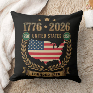 Coussin 250e anniversaire États-Unis d'Amérique 250 USA