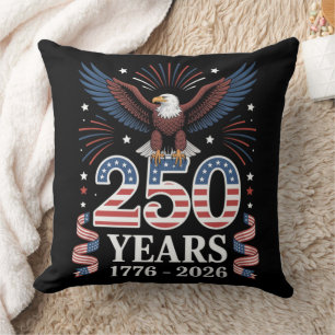 Coussin 250e anniversaire USA 1776 2026 Aigle patriotique