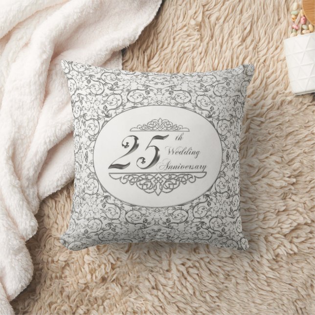 Coussin 25e anniversaire du Mariage Pillow (Couverture)